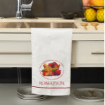 Fruit of the Spirit Serviette personnalisée de cui<br><div class="desc">Montrez votre foi à la maison et décorez votre cuisine avec cette serviette de cuisine pleine de charme avec les fruits de l'esprit. Personnalisez avec N'IMPORTE QUEL nom ou monogramme pour faire un cadeau vraiment personnalisé.</div>