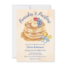 Fruit Pancakes & Fopspenen Gingham Baby Shower