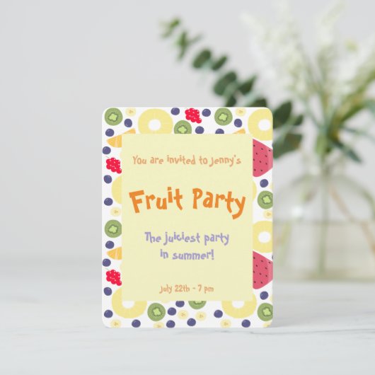 Fruit party - Invitation (Debout devant)