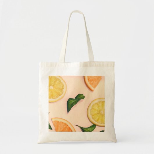 Fruit pastel patroon tote bag (Voorkant)