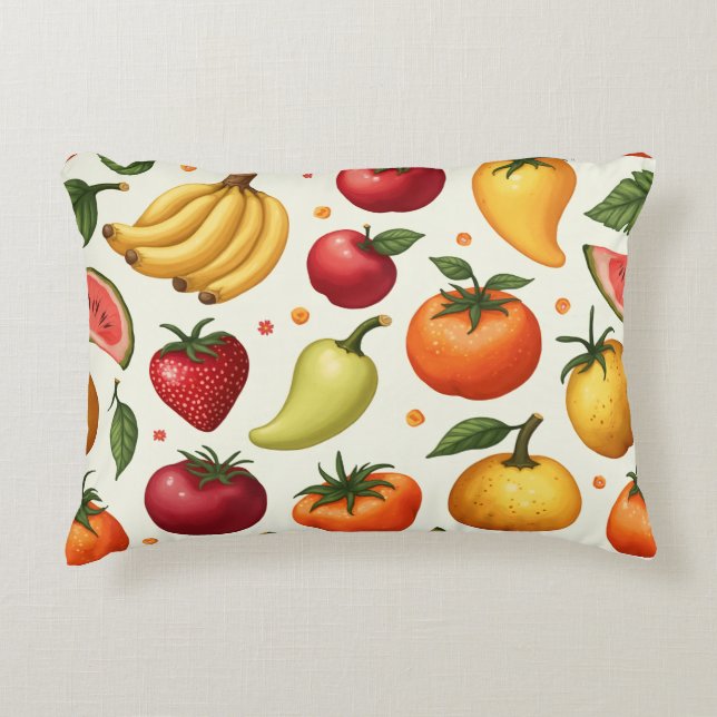 Fruit Patroon Kussen (Voorkant)