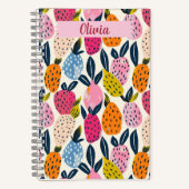 Fruit Pattern Notitieboek, gepersonaliseerd, creat Notitieboek (Voorkant)