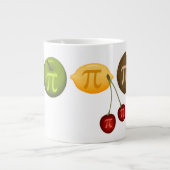 Fruit Pi, Pi op diverse vruchten Extra Grote Mok (Voorkant)