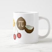 Fruit Pi, Pi op diverse vruchten Extra Grote Mok (Rechts)