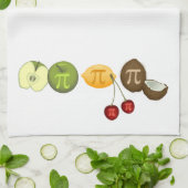 Fruit Pi, Pi op diverse vruchten Theedoek (Gevouwen)