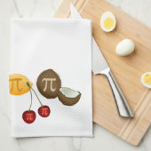 Fruit Pi, Pi op diverse vruchten Theedoek (Quarter Fold)