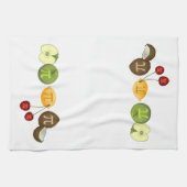 Fruit Pi, Pi op diverse vruchten Theedoek (Horizontaal)