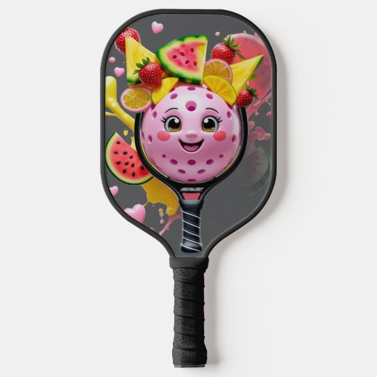 Fruit Pickleball Party – Schattigee Kawaii Paddle (Voorkant)