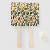 Fruit plantaardige botanische wetenschappelijke il handwaaier (Voorkant en achterkant)