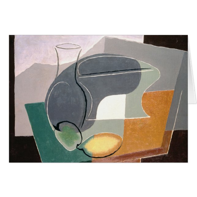 Fruit-plat et carafe, 1927 (Devant horizontal)