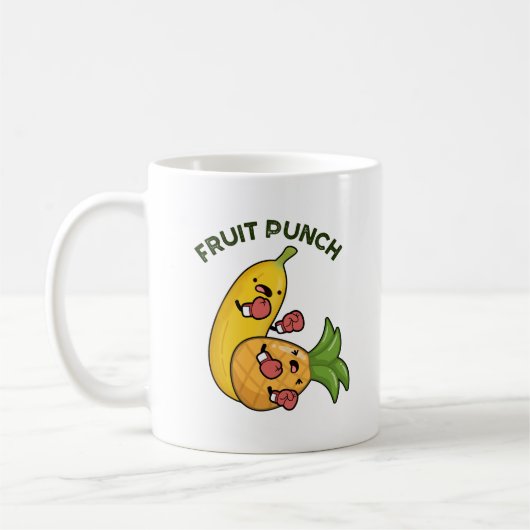 Fruit Punch Funny Drink Pun Koffiemok (Links)