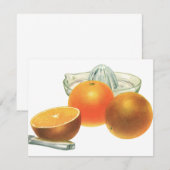  fruit, rijpe Sinaasappels, ontbijt (Voorkant / Achterkant)