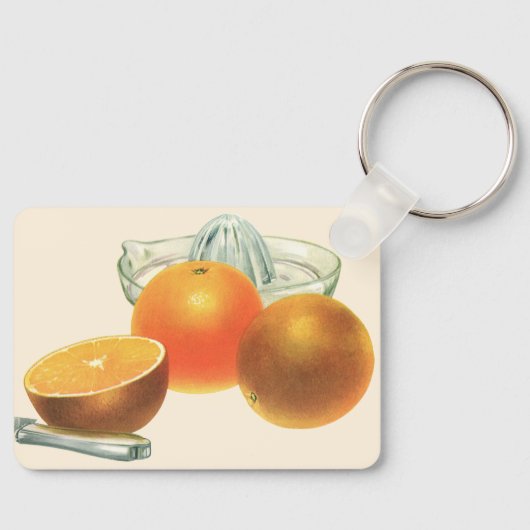 fruit, rijpe Sinaasappels, ontbijt Sleutelhanger (Voorkant)