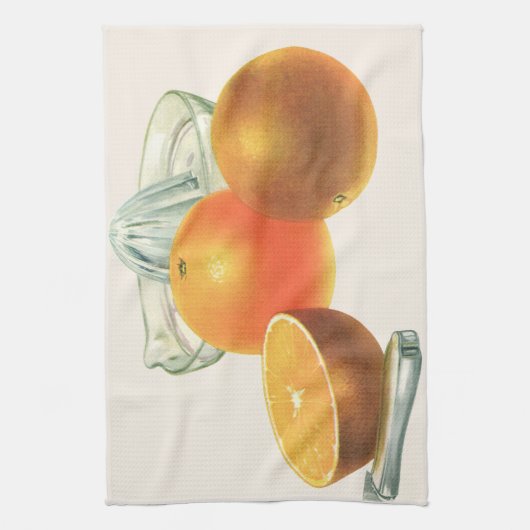 fruit, rijpe Sinaasappels, ontbijt Theedoek (Verticaal)