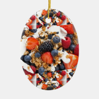 Fruit Salad Foods Chef Healthy Eating Cuisine Art Keramisch Ornament