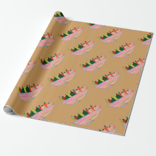 Fruit Salad grappige cartoon Cadeaupapier