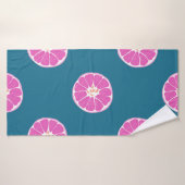 Fruit sans couture motif avec orange. abstrait, ar (Serviette de bain)