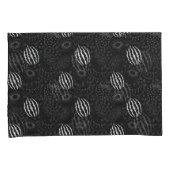 Fruit seamless pattern black and white Tropical Kussensloop (Voorkant-Rechts)