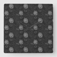 Fruit seamless pattern black and white Tropical