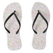 Fruit seamless pattern | Fruit surface pattern 12 Teenslippers (Voetbed)