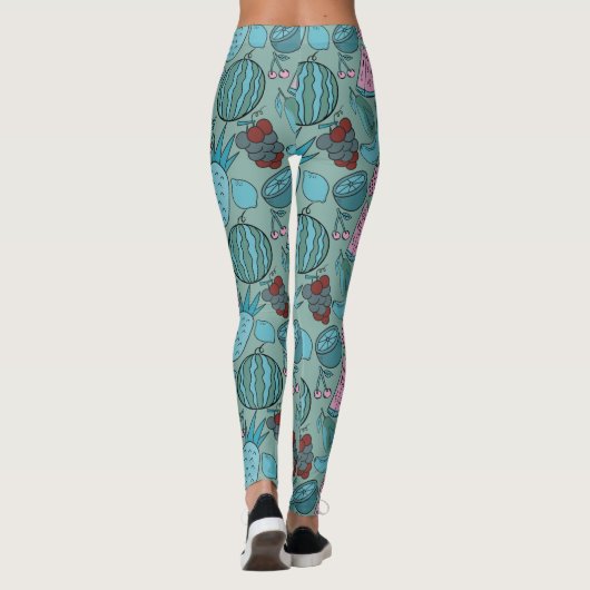 Fruit seamless pattern | Fruit surface pattern 20 Leggings (Achterkant)