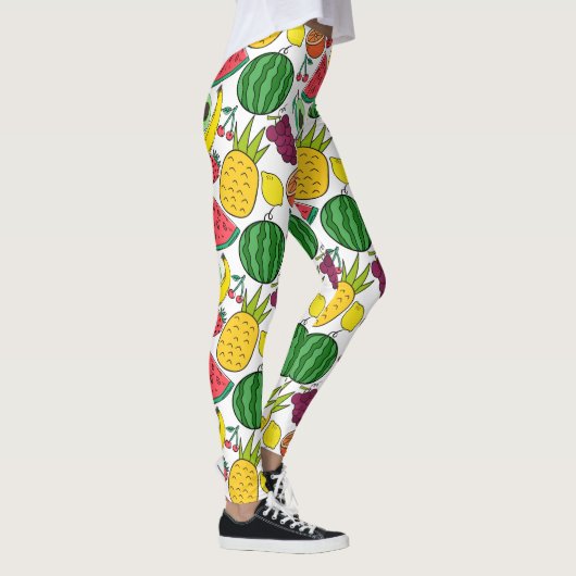 Fruit seamless pattern | Fruit surface pattern 37 Leggings (Rechts)