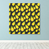 Fruit seamless pattern | Fruit surface pattern 4 Canvas Afdruk (Insitu (Houten vloer))