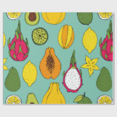 Fruit. Seamless vintage pattern Cadeaupapier (Vlak)