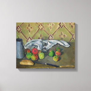 Fruit, Serviette en Milk Jug, c.1879-82 Canvas Afdruk