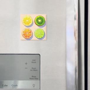 Fruit Slices Pop Art Magneet