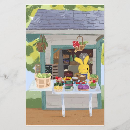 Fruit Stand Art Print (Voorkant)