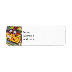 Fruit stand Hoboken NJ Etiket