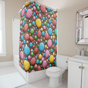 Fruit Sucre Lait Chocolat Motif Douche rideau