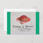 Fruit Tartlette Bedankt Kaart (Voorkant / Achterkant)