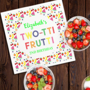 Fruit Two-tti Frutti 2de verjaardag Servet