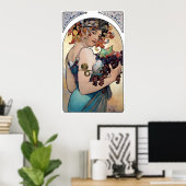 Fruit van Alfons Mucha 1897 Poster (Thuiskantoor)