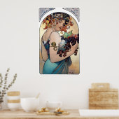 Fruit van Alfons Mucha 1897 Poster (Keuken)