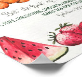 Fruit van de Gedistilleerde Muur Poster (Hoek)