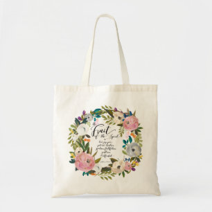 Fruit van de gedistilleerde Waterverf van Floral Tote Bag