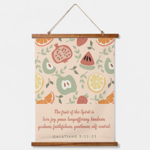 Fruit van de Geest Abstracte Schrift Hangend Wandkleed