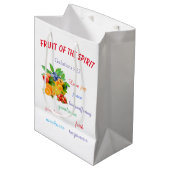 Fruit van gedistilleerde dranken medium cadeauzakje (Voorkant Gekanteld)