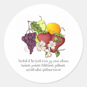 Fruit van gedistilleerde dranken ronde sticker