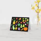 Fruit & Vegetables Blank Note Card Kaart (Gele Bloem)