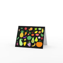Fruit & Vegetables Blank Note Card