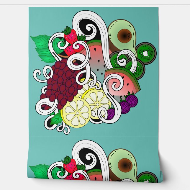 Fruit voor je keuken behang (Afrollen)