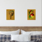 Fruit Wall Art Druiven en Appels Muurkunst Sets (Slaapkamer)