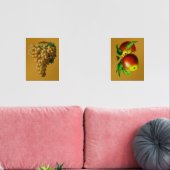 Fruit Wall Art Druiven en Appels Muurkunst Sets (Woonkamer)