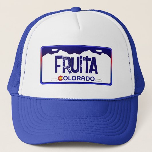 Fruita Colorado plaque bleue casquette (Devant)