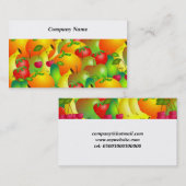Fruitachtergrond Visitekaartje (Voorkant / Achterkant)