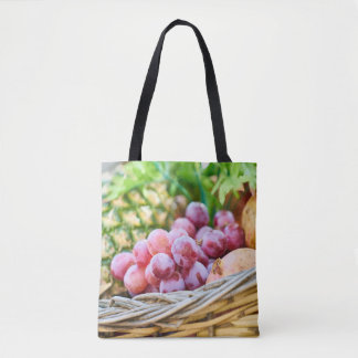Fruitafbeelding op boodschappentas draagtas